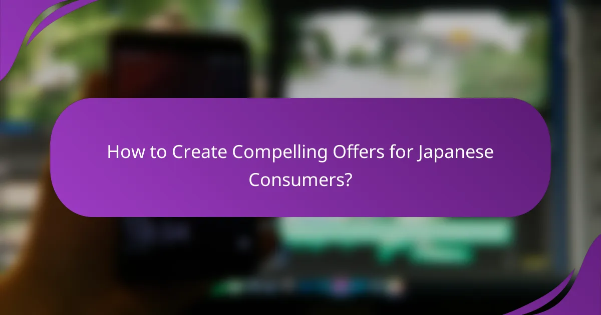 How to Create Compelling Offers for Japanese Consumers?