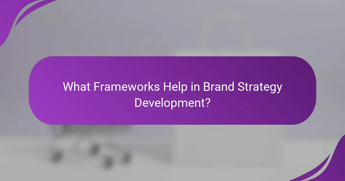 What Frameworks Help in Brand Strategy Development?